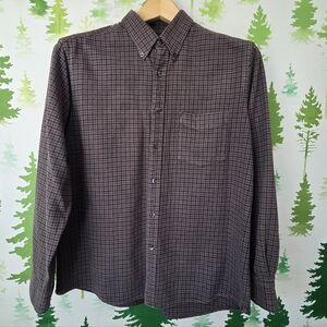 Club Room Checkered Shirt - Black and Gray